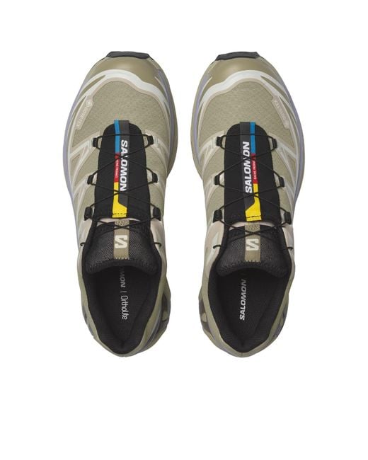 Salomon Lab Gray Salomon Xt-6 Gore-Tex Lace-Up Sneakers for men