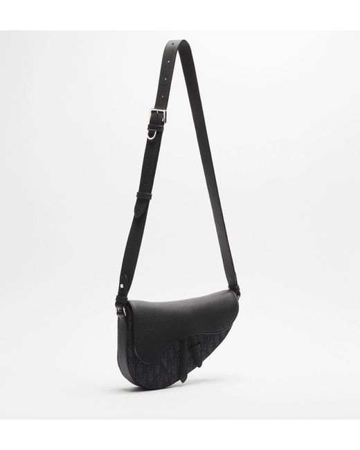 Dior Black Saddle Bag for men