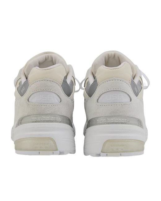 New Balance Gray 992 Lace-Up Sneakers for men