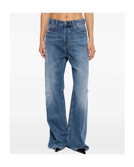 DIESEL Blue 1996 D-Sire Distressed Jeans