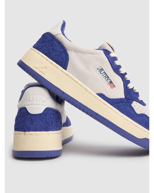Autry Blue Lace-Up Low-Cut Casual Shoes