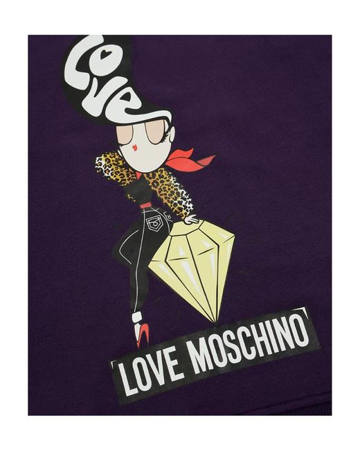 Moschino Blue Logo Details Sweater