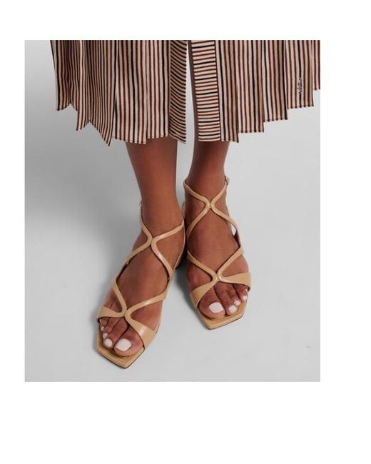 Jimmy Choo Metallic Leather Sandals