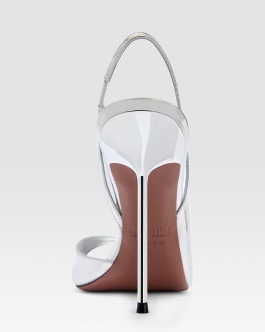 Paris Texas White Lidia Metallic Sandals