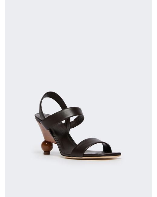 Weekend by Maxmara Brown Boule Heel Heeled Sandals