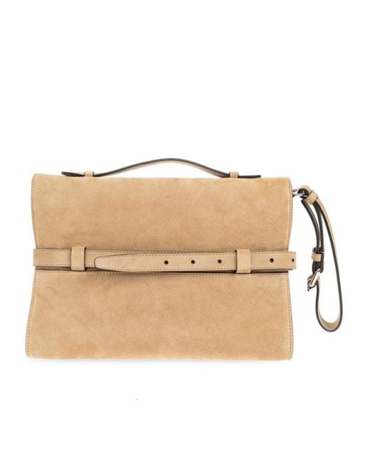 Moschino Natural Tie Me Clutch Bag