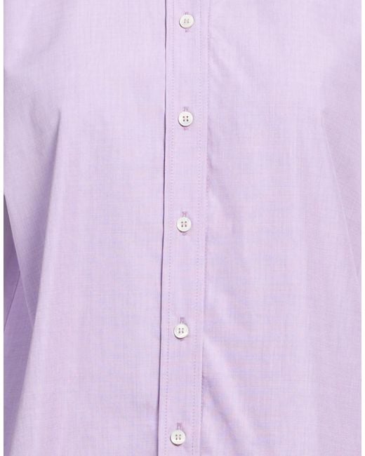 Brunello Cucinelli Purple Solid-Color Shirt