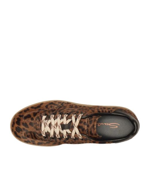 Santoni Brown Dbs Oly Leopard-Print Sneakers