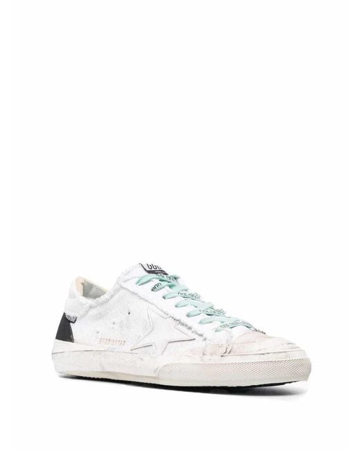 Golden Goose Deluxe Brand White Super-Star Low-Top Sneakers for men