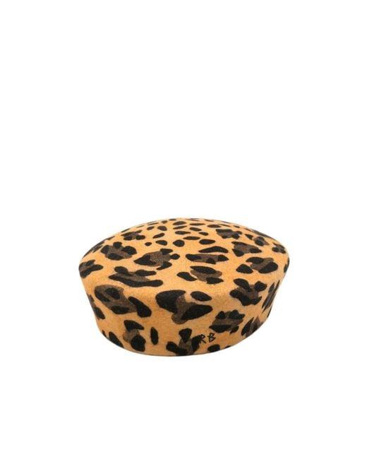 Ruslan Baginskiy Metallic Leopard-Print Hat
