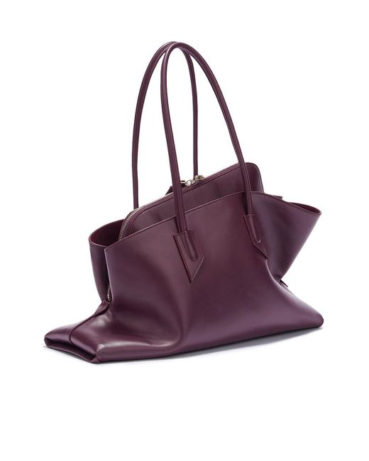 The Attico Purple The La Passeggiata Medium Tote Bag