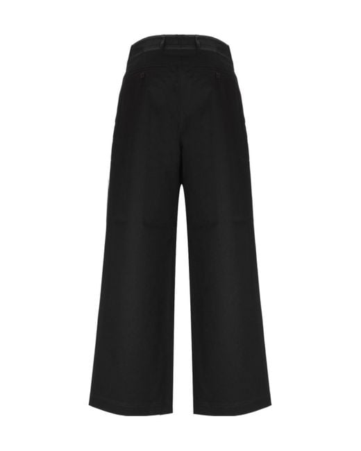 Totême Black Totême Wide-Leg Trousers