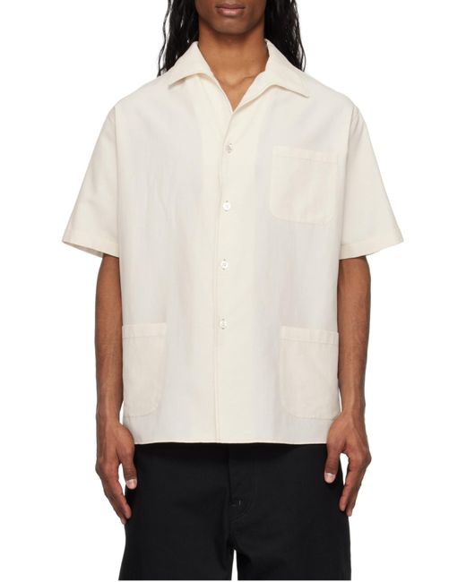 Maison Margiela White Short-Sleeve Shirt for men