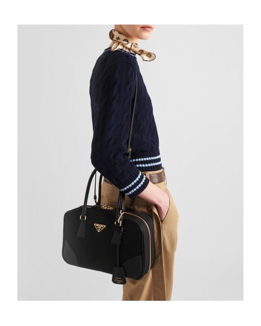 Prada Black Medium Re-Edition 1978 Logo Tote Bag
