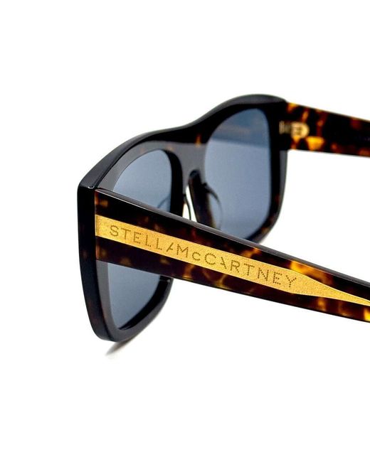 Stella McCartney Blue Eyewear Square Frame Sunglasses