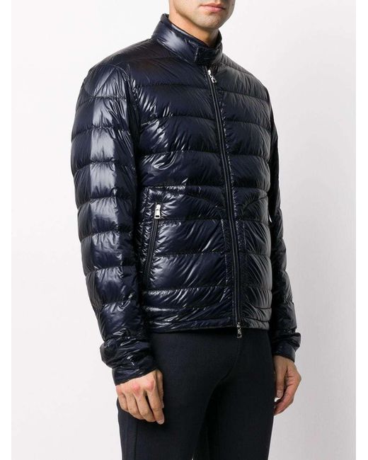 Moncler Blue Zip-Up Puffer Jacket for men