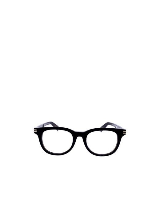 Zegna White Erz Round Frame Glasses for men