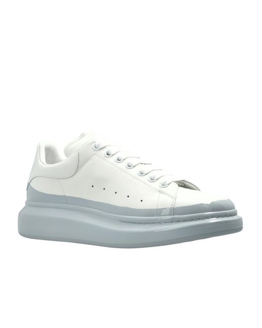 McQueen White Oversized Lace-Up Sneakers for men