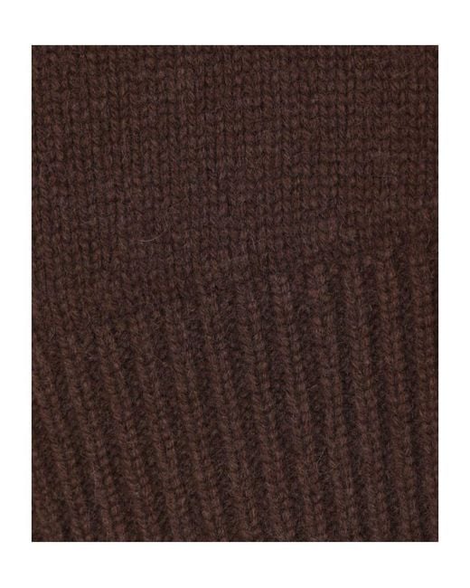 arch4 Brown Ribbed Cashmere Knitwear