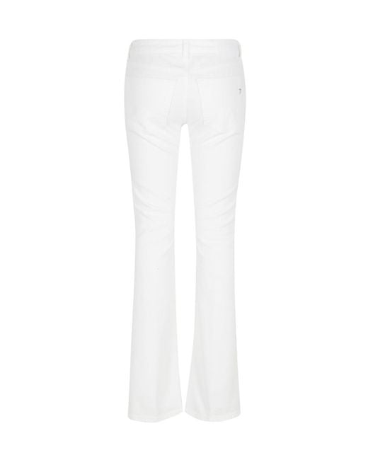 Dondup White New Lola Slim Jeans