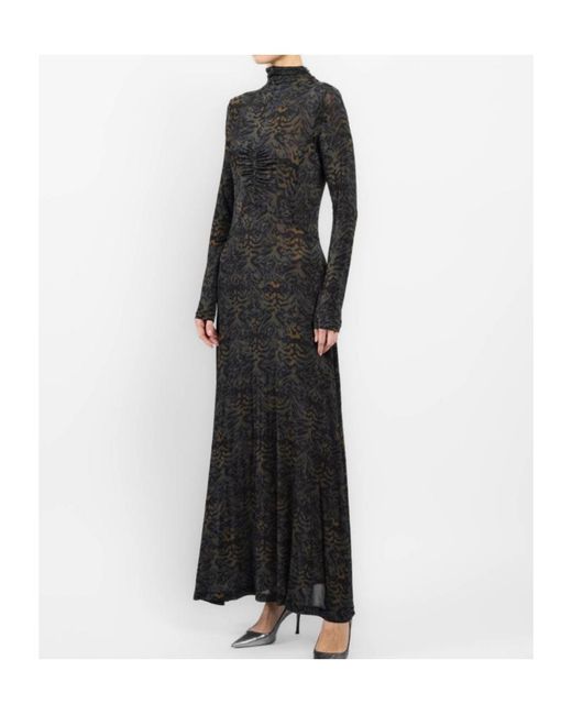 Ulla Johnson Black Long-Sleeved Turtleneck Dress