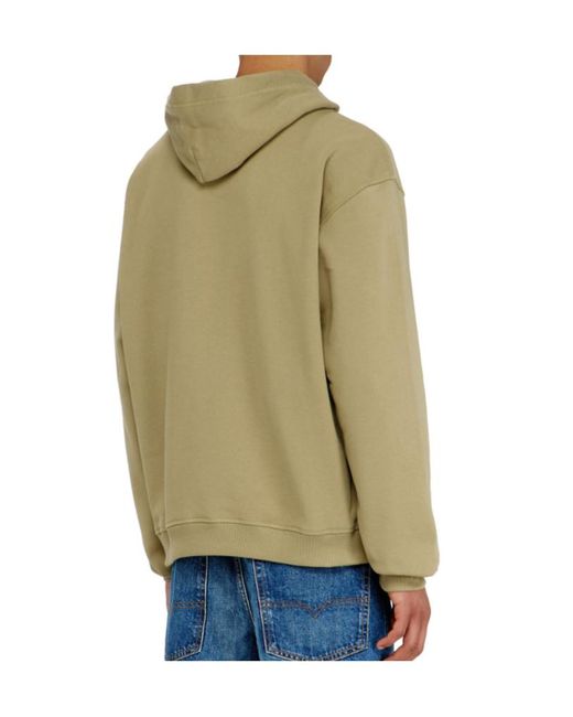 DIESEL Natural Oval D Hoodie for men