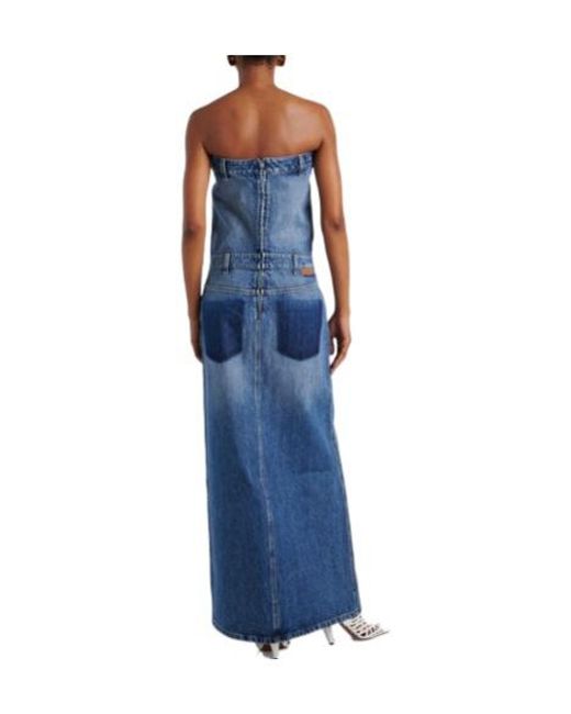 Stella McCartney Blue Denim Maxi Dress