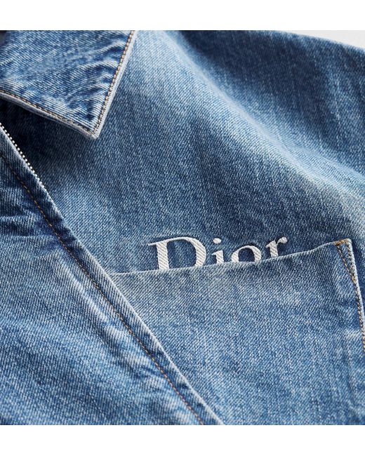 Dior Blue Homme Zipped Jacket for men