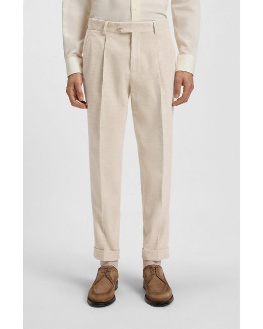 Boss Natural Boss Relaxed-Fit Corduroy Pants for men