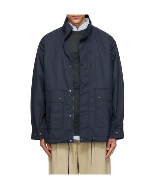 Nanamica Blue Foldable Field Jacket for men