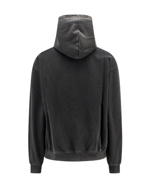 Represent Black Logo Logo Hooded Sweater for men