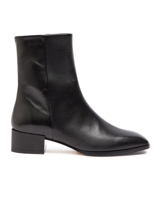 Aeyde Black Lee 40 Leather Ankle Boots