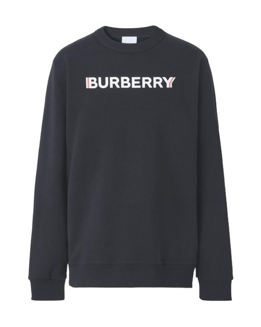 Burberry Black Logo-Printed Pullover for men