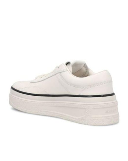 Jil Sander White Chunky Lace-Up Sneakers
