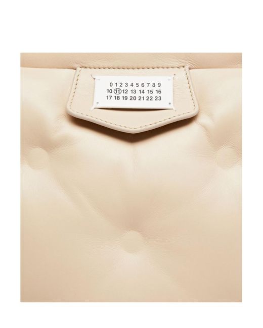 Maison Margiela Natural Glam Slam Logo Patch Tote Bag for men