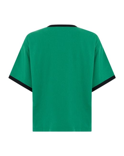 Versace Green Crew-Neck T-Shirt for men