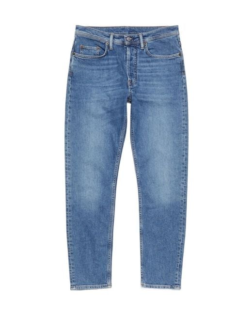 Acne Blue High-Rise Cropped Jeans for men
