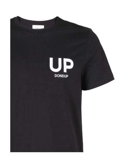 Dondup Black Crew Neck T-Shirt for men