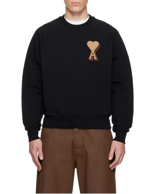 AMI Black Sweatshirts for men