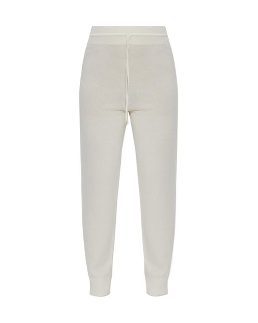 Fabiana Filippi Gray Tapered Drawstring Knitted Jogging Trousers