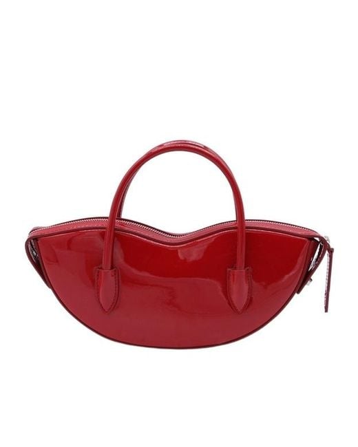 Fiorucci Red Sculpted Mini Tote Bag
