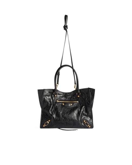 Balenciaga Black Le City Tote Bag