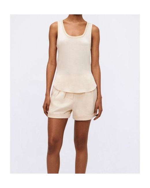 Jonathan Simkhai Natural Faro Panelled Tank Top