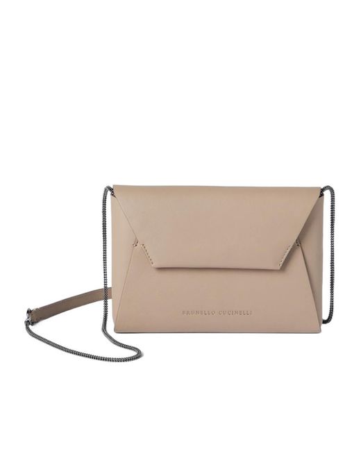 Brunello Cucinelli Natural Bc Duo Pochette Bag