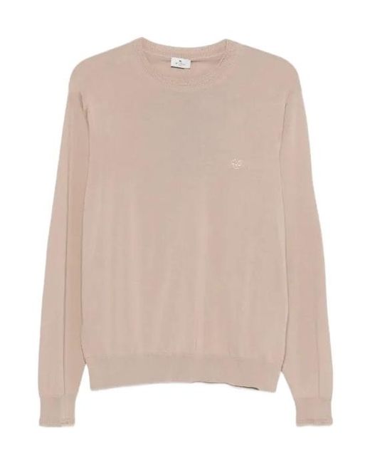 Etro Natural Crew-Neck Sweater for men