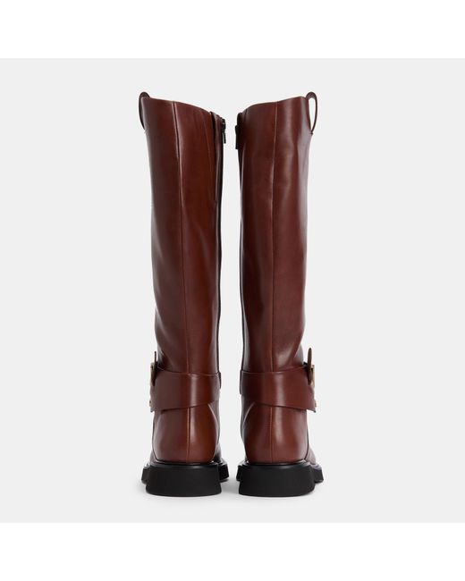 Barbour Brown Solid Color Tall Boots