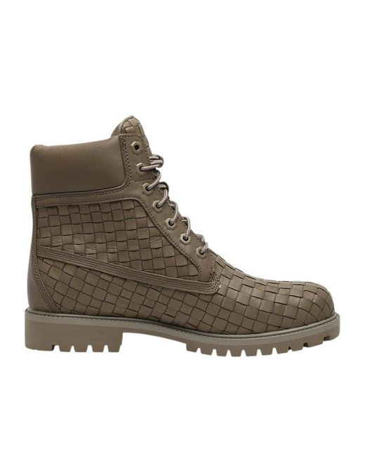Timberland Brown Lace-Up Ankle Boots for men