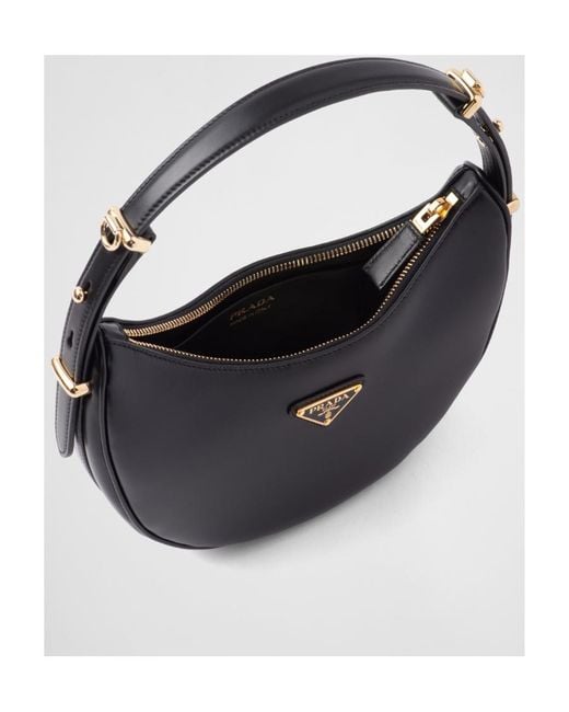 Prada Black Arqué Re-Nylon Mini Recycled-Nylon Shoulder Bag