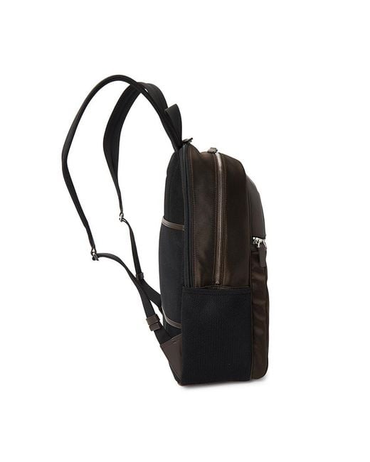Bally Black Zippered Backpack for men