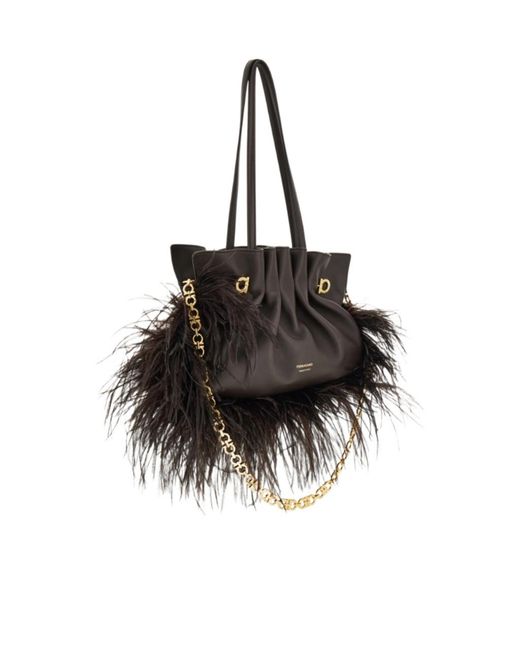 Ferragamo Black Ferragamo Soft Bag (S)